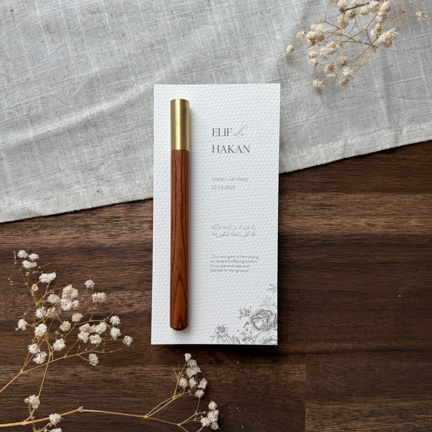 Holzstift Gastgeschenk