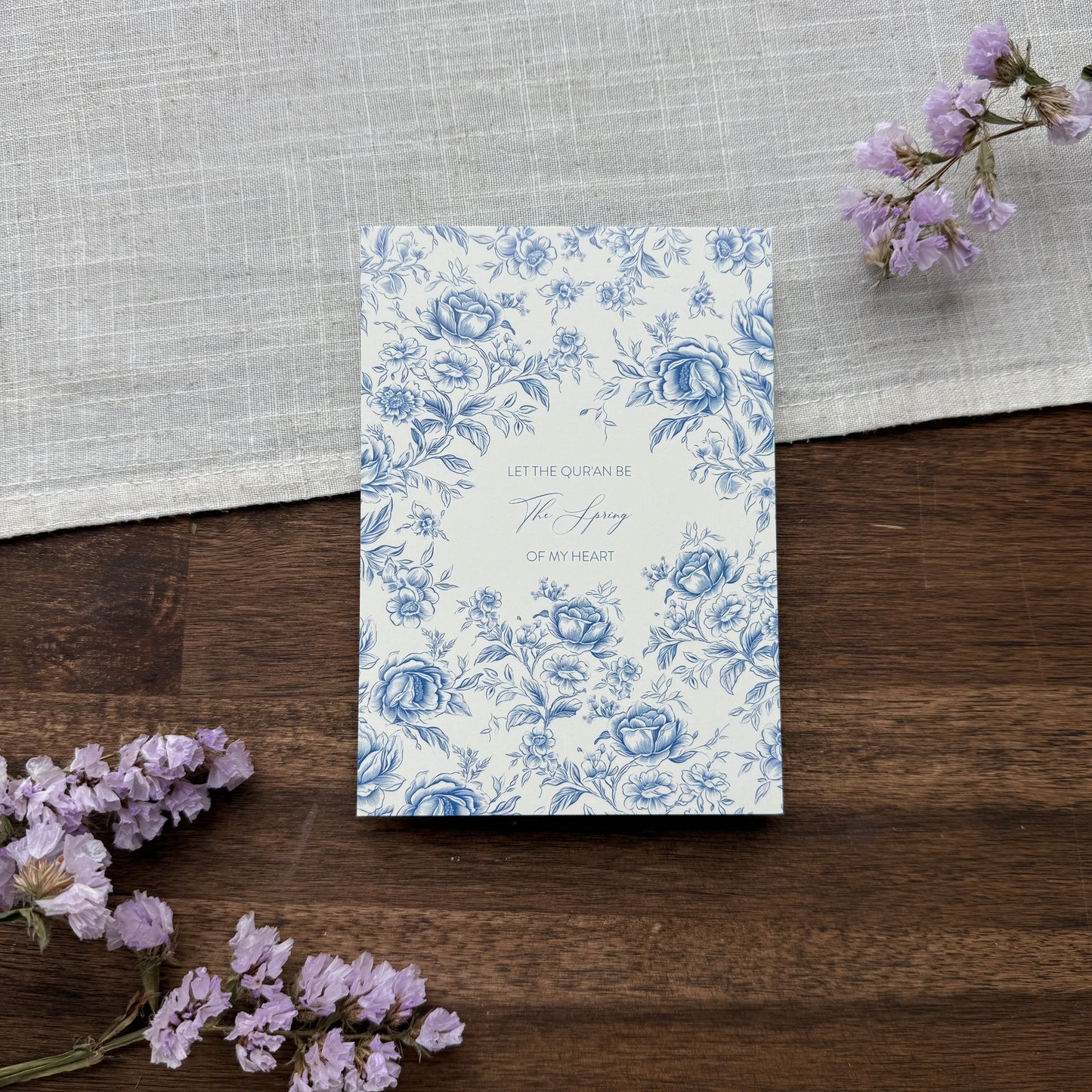 Karte "Spring" Blau