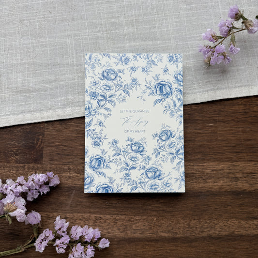 Karte "Spring" Blau