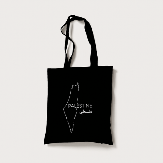 Palestine Tote Bag III - Schwarz