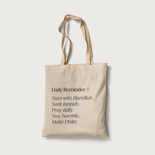 Daily Reminder Tote Bag